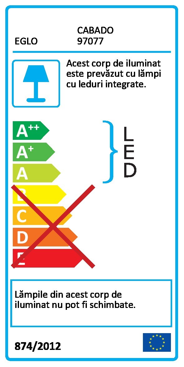 Lampa cu clema EGLO CABADO 97077