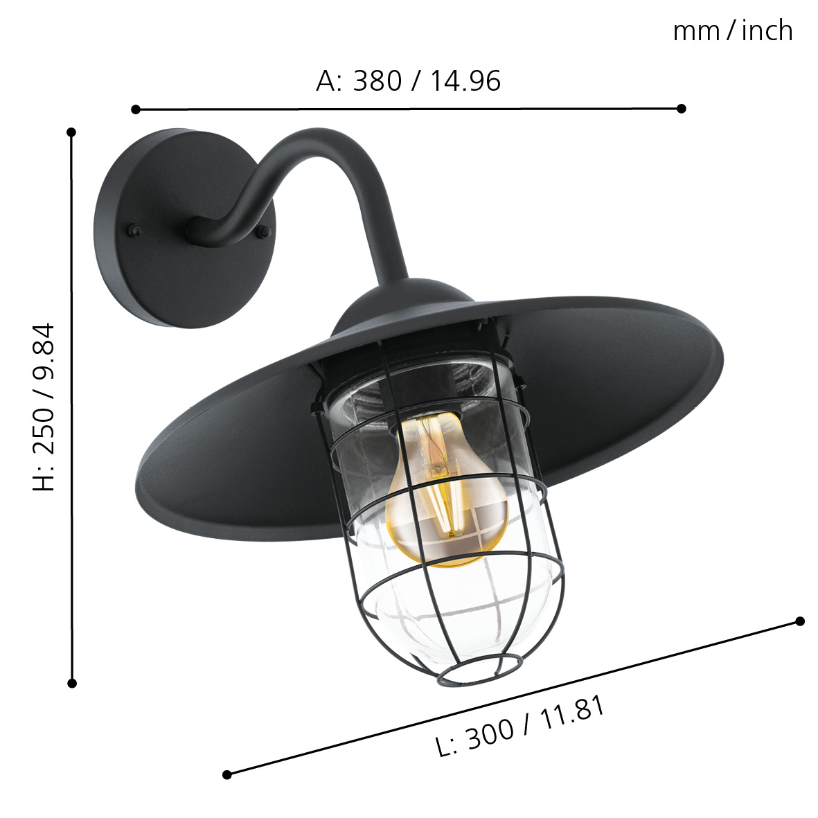 Aplica exterior EGLO MELGOA 94792 - imagine 5