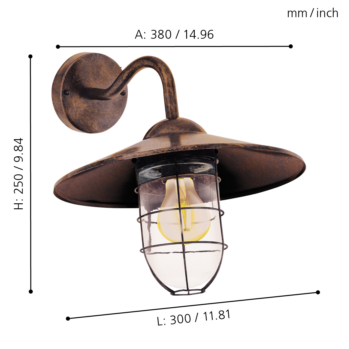 Aplica exterior EGLO MELGOA 94863 - imagine 5