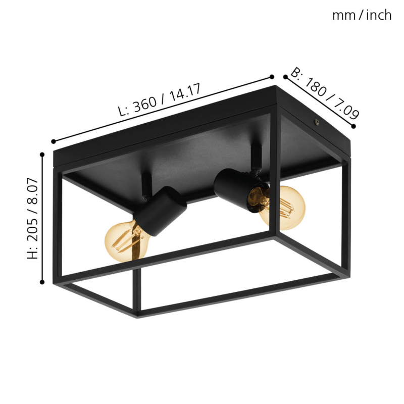 Alternative view of Plafoniera EGLO SILENTINA 98332