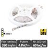 Banda LED - SMD 4.8W/m 60led/m CRI90 24V rolă 5m alb-cald 3000K