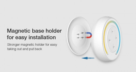 Alternative view of Kit dimmer și telecomandă albă perete CCT RF, 12A, 12-24V