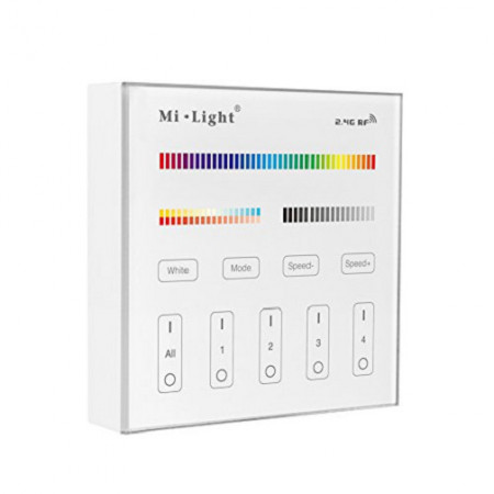 Telecomanda perete wireless 4 zone RGBW/CCT