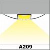 Profil LED de trecere tip A209, pentru montaj aparent, lungime 2m