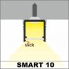 Profil LED aplicat, SMART 10, aluminiu, lungime 2m