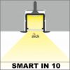 Profil LED Incastrat SMART IN 10, lungime 2m