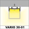Profil LED aplicat VARIO 30-01, aluminiu, lungime 2m