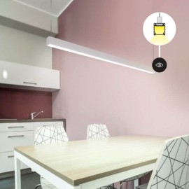 Alternative view of Profil LED aplicat LINEA 20, negru, lungime 2m