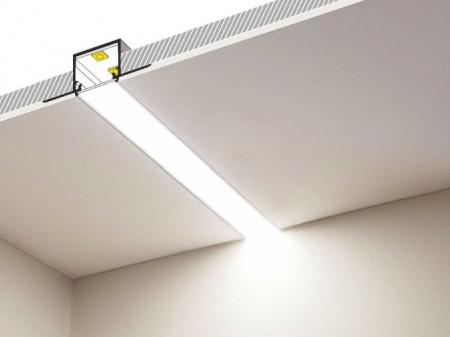 Alternative view of Profil LED încastrat LINEA-IN20 Trimless, aluminiu anodizat, lungime 2m