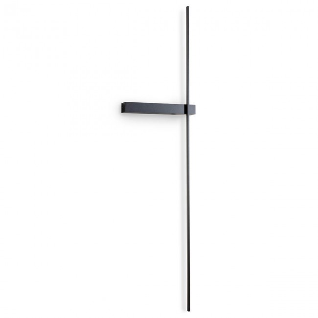Pendul LED, din metal vopsit negru mat