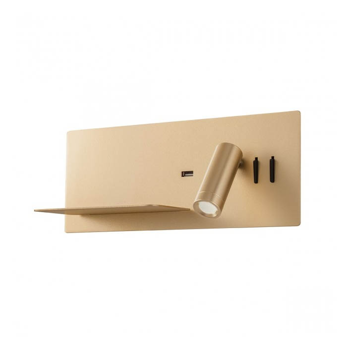 Aplica Redo Brook Echipată cu port USB și întrerupătoare.