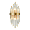 APLICA EMPIRE, 2XE14 CRYSTAL + GOLD METALLIC 22X13X54CM
