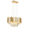 LUSTRA EMPIRE, 4XE14 CRYSTAL + GOLD METALLIC 50X30XH100CM