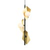 PENDUL POLYGO 3ΧG9 AURIU/NEGRU METAL+ STICLA 26Χ26ΧΗ150CM