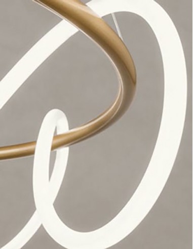 Alternative view of Lustra CORRAL, auriu mat, LED 32W, 3000K, 5183 lm