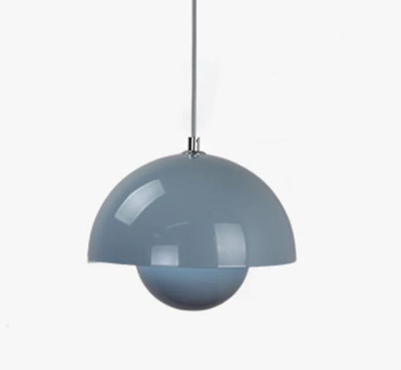 Lustra Pe Cablu ALBASTRU E27 maxim 60w/bec Metal Diametru23cm 9202/230MM BL