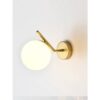 Aplica perete, de interior bec E14, Glob Mat Alb MX961/1