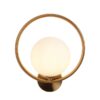 Aplica de perete, Bec E14, Glob Sticla Mat Alb, BD614/1 GD