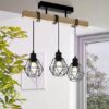 Lustra Cu Lemn Rustic E27X3 maxim 60w/bec C22680/3
