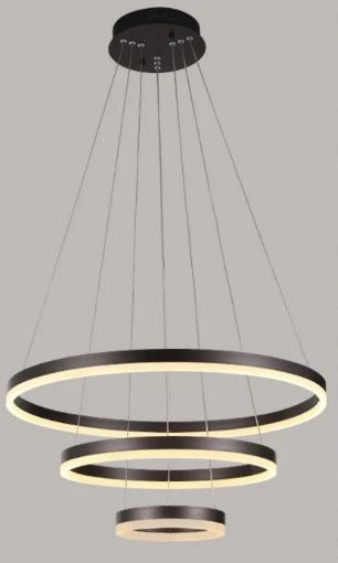 Alternative view of Lustra LED Ring 3 Maro, cu Telecomanda,3 Tipuri de lumina, 600mm