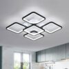 Lustra LED Neagra cu Telecomanda cu 3 functii lumina/rece/calda/neutra S 2110/5 BK