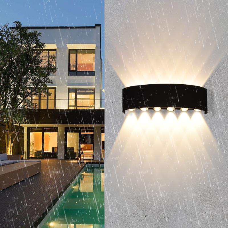 Alternative view of APLICA LED EXTERIOR NEAGRA LUMINA CALDA 12W