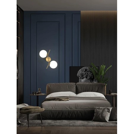 Alternative view of Aplica De Perete MX920/2 Glob Sticla E14x2