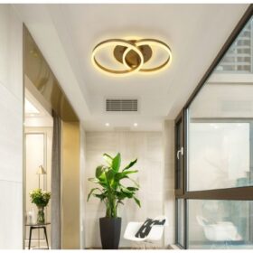 Plafoniera LED Gold Cu Telecomanda, lumina/rece/calda/neutra intensitate reglabila C 23024/2 GD