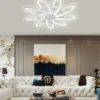Lustra LED, Cu Telecomanda, 3 Tipuri De Lumina, Intensitate Reglabila, 164W, Alba G3818-8