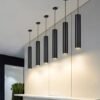 Pendul Cilindic LED Pe Cablu Ajustabil Lumina Neutra / Culoare Negru C3001/BK
