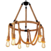 Lustra Rustic Cu 6 Soculuri E27, Max 6 X 40W 8097/6