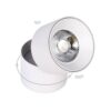 Spot LED Alb Rotiti 180 de grade 12W 4000K WE-C 3017 WT