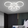 Lustra LED Slim Ring , 6 Brate Si Telecomanda, Intensitate Reglabila G3373/3+3 WT