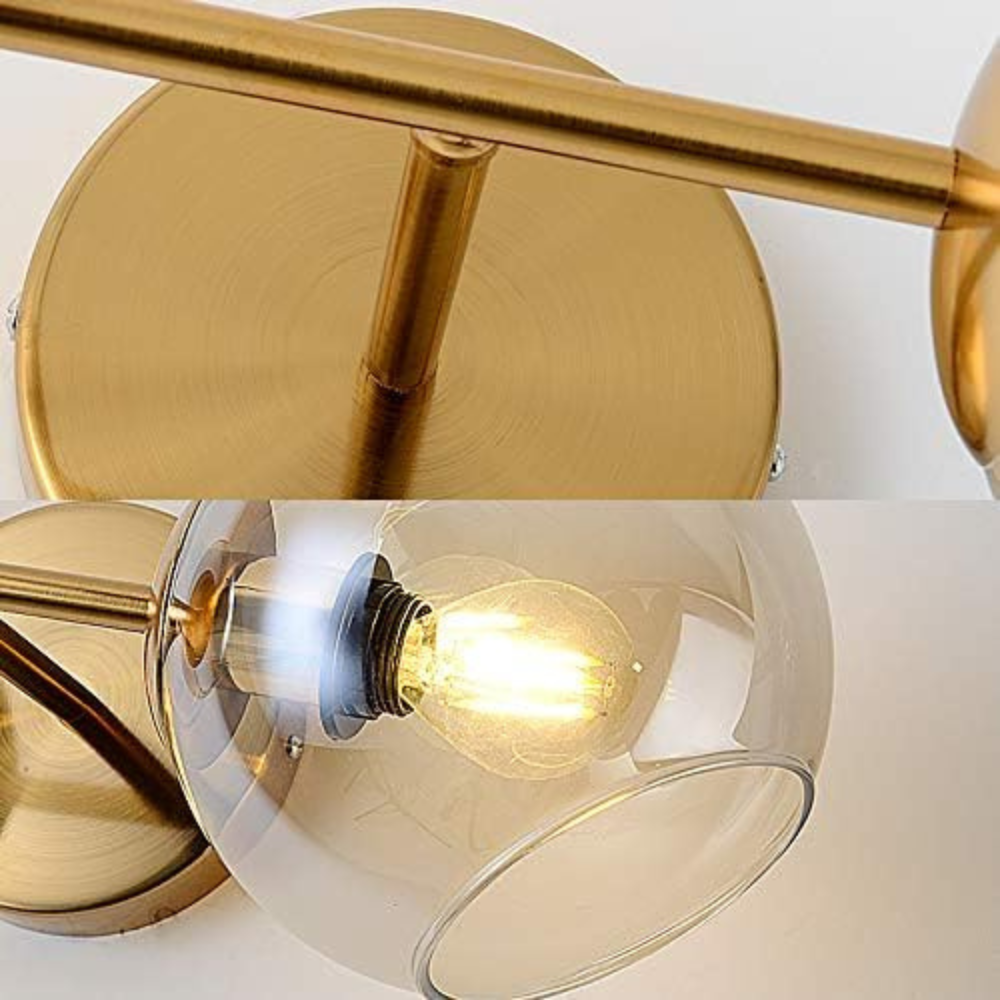 Aplica De Tavan Perete Glob Sticla Transparent E27x2 MX903/2 - imagine 5