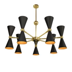Lustra Maytoni Vesper, Negru, MOD108PL-14GB