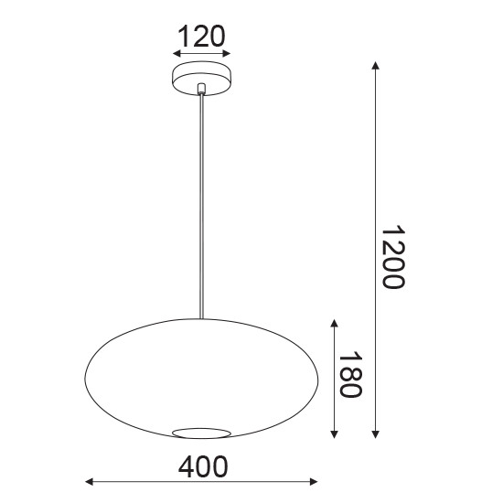 Alternative view of Pendul Suspendat V371121PC 1xE27