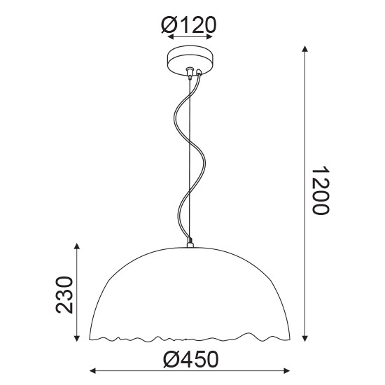 Alternative view of Pendul suspendata V3729451PWS 1xE27
