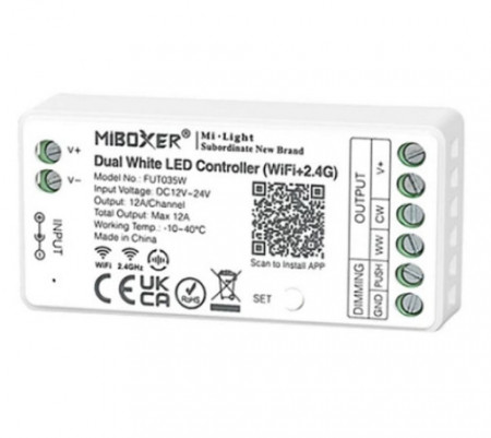 MiBoxer Controler Smart CCT WIFI/Telefon, 12A, 12-24V