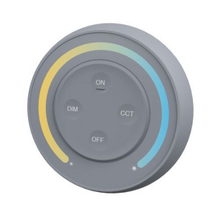 Alternative view of Telecomanda Monocolor/CCT Touch Smart Perete 1 zonă RF Alb/Negru sau Gri