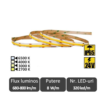 Bandă LED COB 8W/m, 24V IP65, rolă 5m
