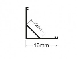 Alternative view of Profil LED de colt tip A204, pentru montaj aparent, lungime 2m