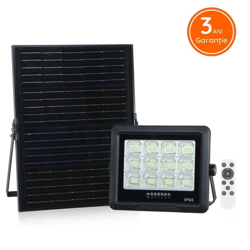 Proiector LED Solar Monocristaline 150W cu Telecomanda