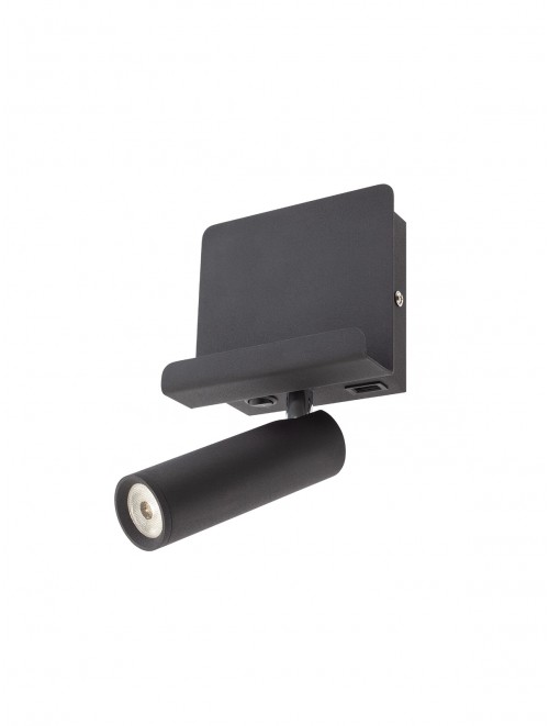 Aplica LED cu spot orientabil, suport telefon