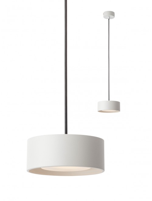Pendul LED, din metal vopsit alb mat