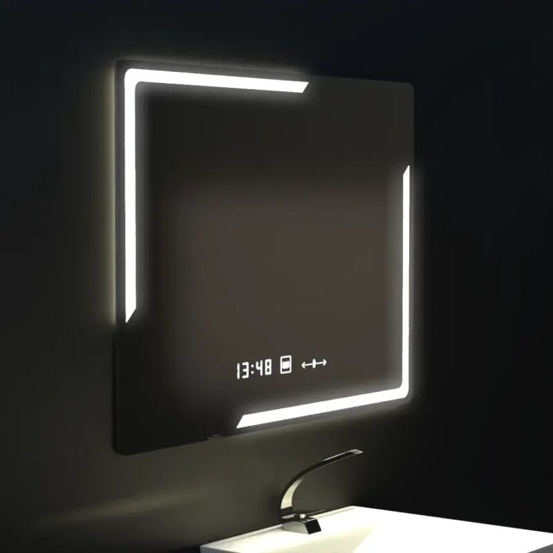 Alternative view of Oglinda LED Senzor, Dezaburire si Ceas 80x60cm DVB-1021