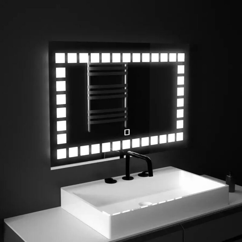 Oglinda Baie LED Touch Evan 80x60cm, DVB-1001S