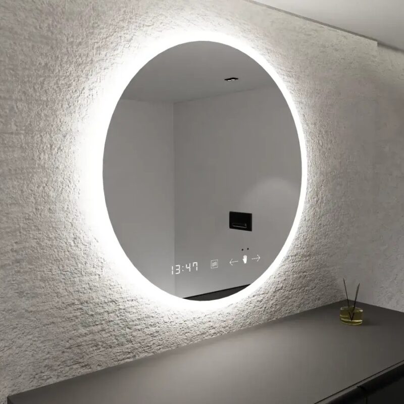 Alternative view of Oglinda LED Senzor, Dezaburire si Ceas 60x60cm DVB-D030/6