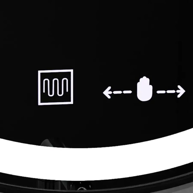 Alternative view of Oglinda LED Senzor, Dezaburire, Rama Neagra 60x60cm DVB-D019/60