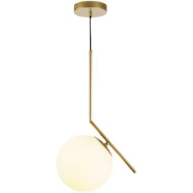 Lustra aurie, glob Sticla Mat, bec E27