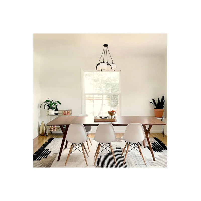 Alternative view of Lustra cu 4 globuri 4xE27, Negru